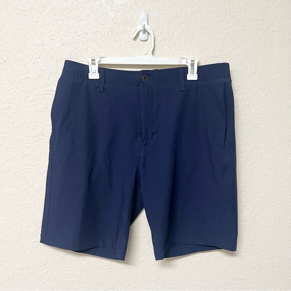 Under Armour Other - Under Armour UA Golf Shorts Men's Blue Flat Front Chino Size 36